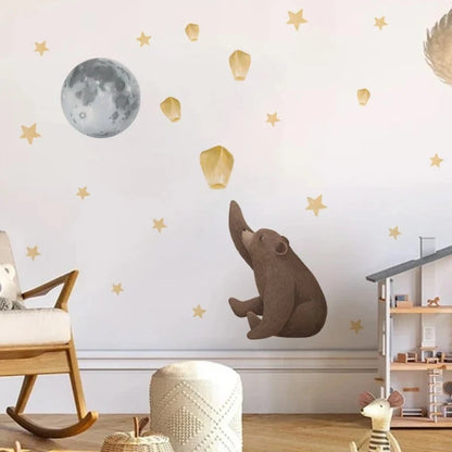 Grizzly Bear Nursery Kids Wall Decal - Just Kidding Store
