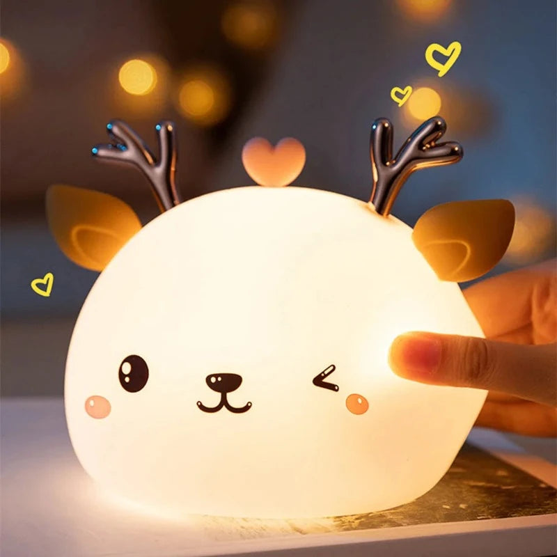 Deer LED Touch Sensor Color Changing Night Light - Just Kidding Store