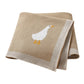 White Goose Cotton Knitted Blanket - Just Kidding Store