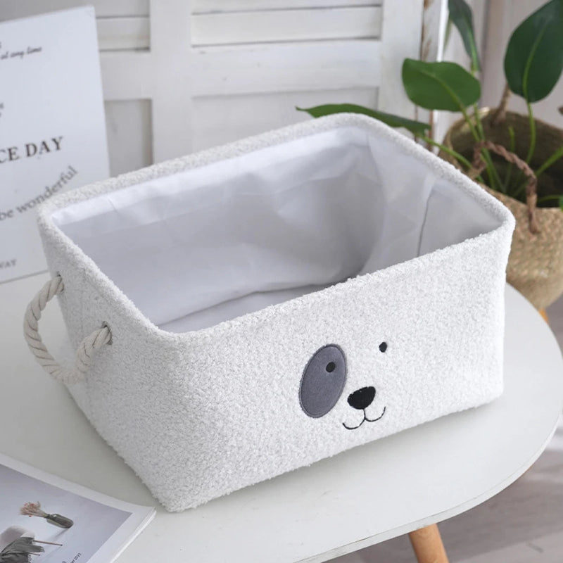 Plush Doggy Storage Basket - Toys Organizer - Just Kidding Store