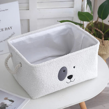 Plush Doggy Storage Basket - Toys Organizer - Just Kidding Store