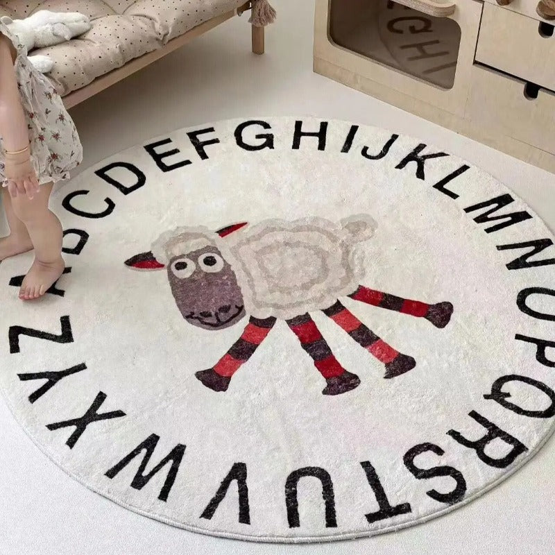 White Sheep Alphabet Carpet - Just Kidding Store