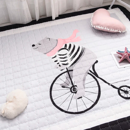 Oversized Quilted Play Mat - Waterproof Anti Skid Carpet - Just Kidding Store