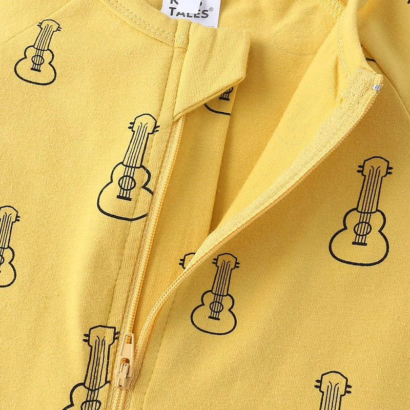 Yellow Guitar Summer Romper - Just Kidding Store