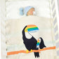 Toucans Cotton Knitted Baby Kids Nursery Blanket - Just Kidding Store