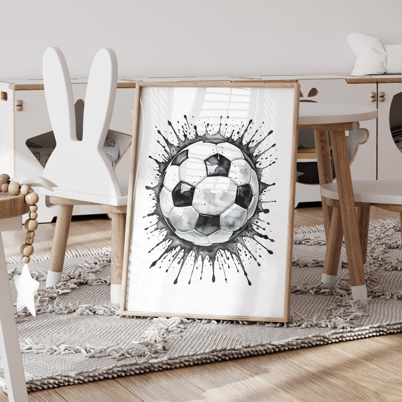 3pcs Personalized Custom Name Football Canvas Poster - Just Kidding Store