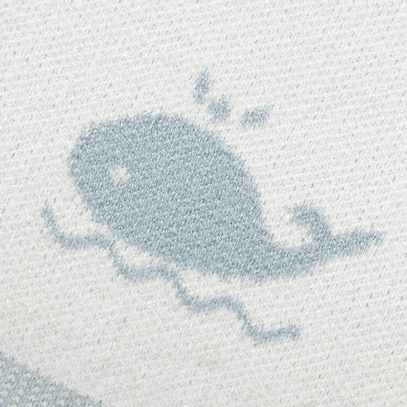 Baby Whale Nursery Blanket - Just Kidding Store