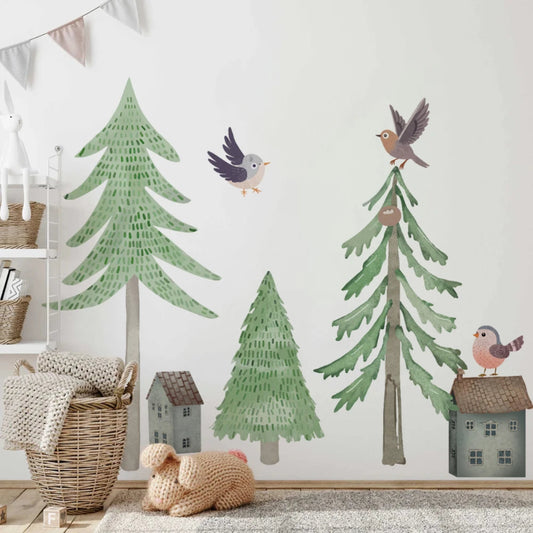 Nordic Forest Wall Decal - Just Kidding Store