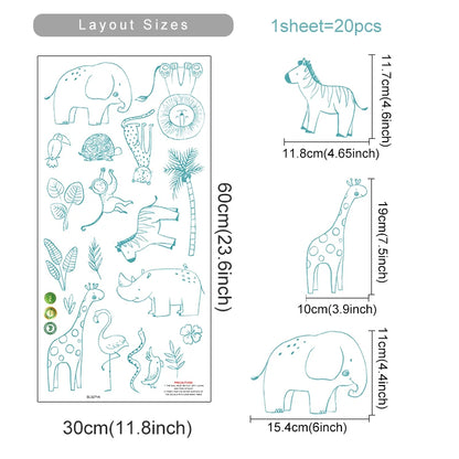 Safari Dreams Wall Decals - Just Kidding Store