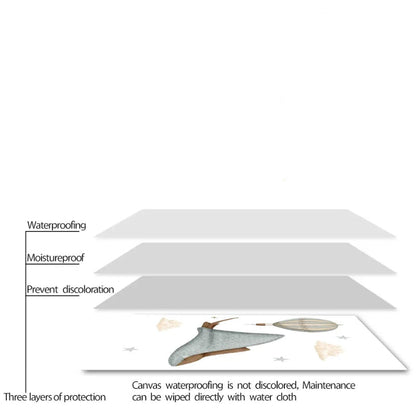 Watercolour Celestial Whales Nursery Canvas Prints - Just Kidding Store