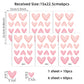Blush Pink Hearts Wall Decals - Just Kidding Store