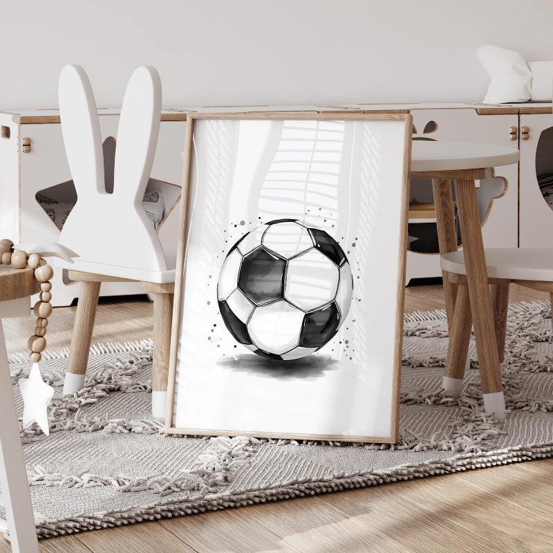 3pcs Personalized Custom Name Football Canvas Poster - Just Kidding Store