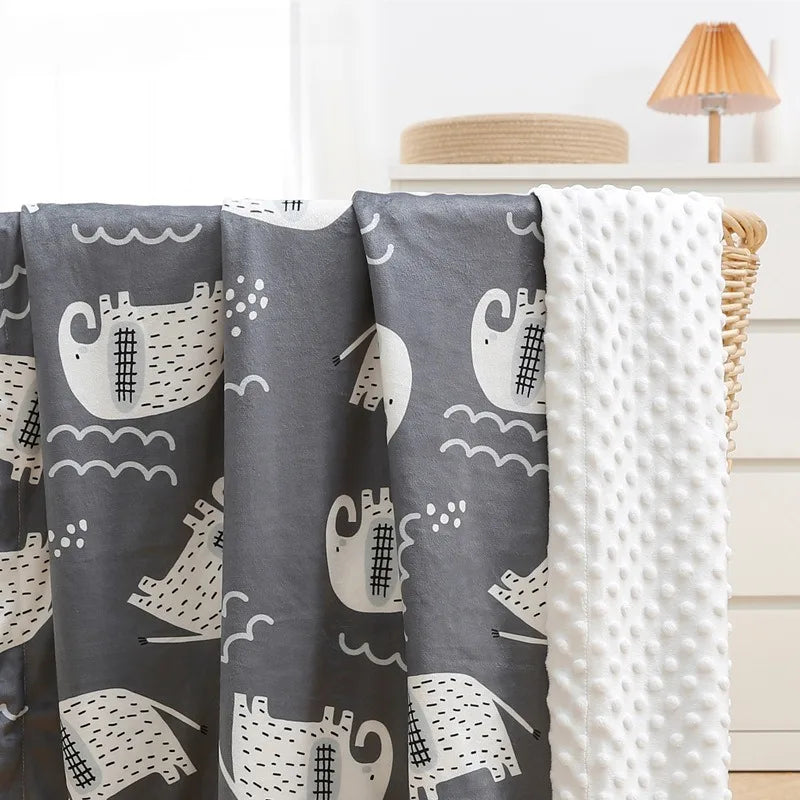 Soft Soothing Baby Nursery Blanket - Lion - Just Kidding Store