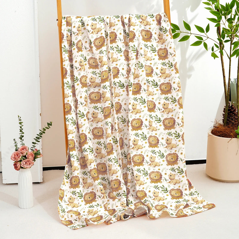 Cotton Bamboo Oversized Swaddle Blanket - Just Kidding Store