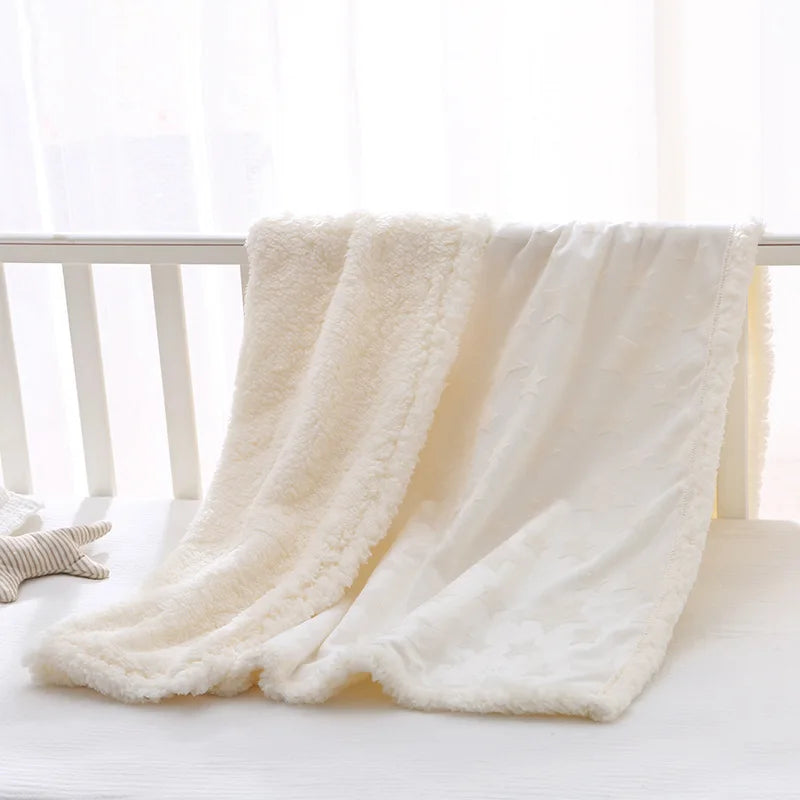 Polar Bear Soft Sherpa Baby Nursery Blanket - Just Kidding Store