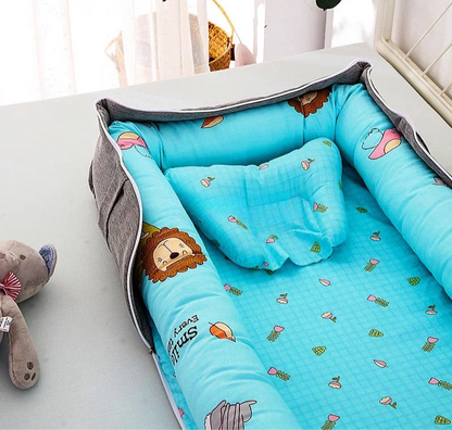 2-in-1 Portable Lounger - Carry Bag Baby Nest - Just Kidding Store