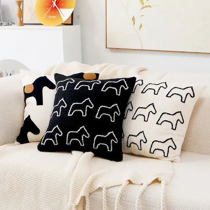 Pony Embroidered Cushion Covers - Just Kidding Store