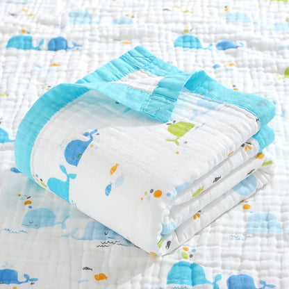 6 Layers Cotton Muslin Blanket - Just Kidding Store