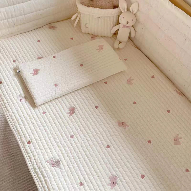 Embroidered Flat Baby Nursery Pillow - Just Kidding Store