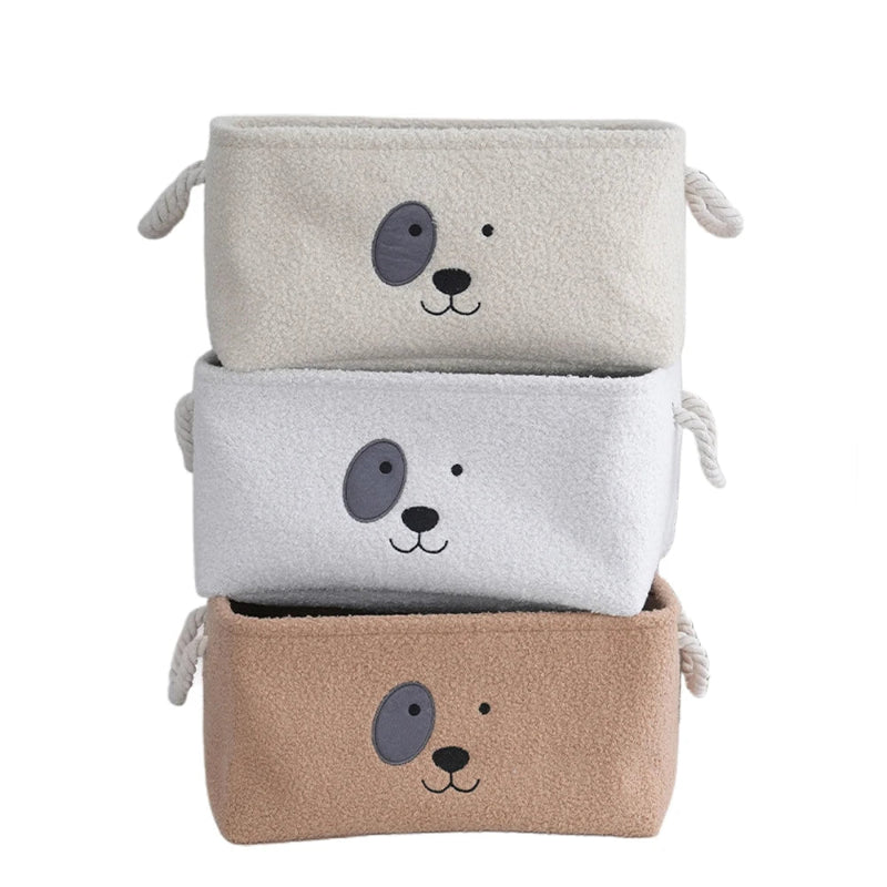 Plush Doggy Storage Basket - Toys Organizer - Just Kidding Store