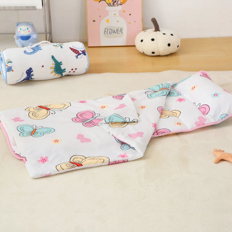 Children Cotton Sleeping Bag With Removable Pillow - Just Kidding Store