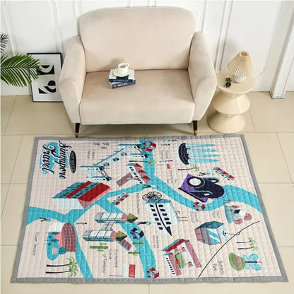 Oversized Play Mat - Quilted Anti Skid Carpet - Just Kidding Store