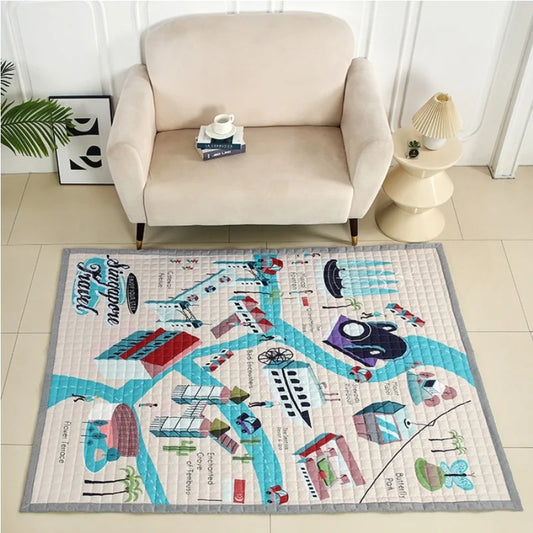 Oversized Play Mat - Quilted Anti Skid Carpet - Just Kidding Store