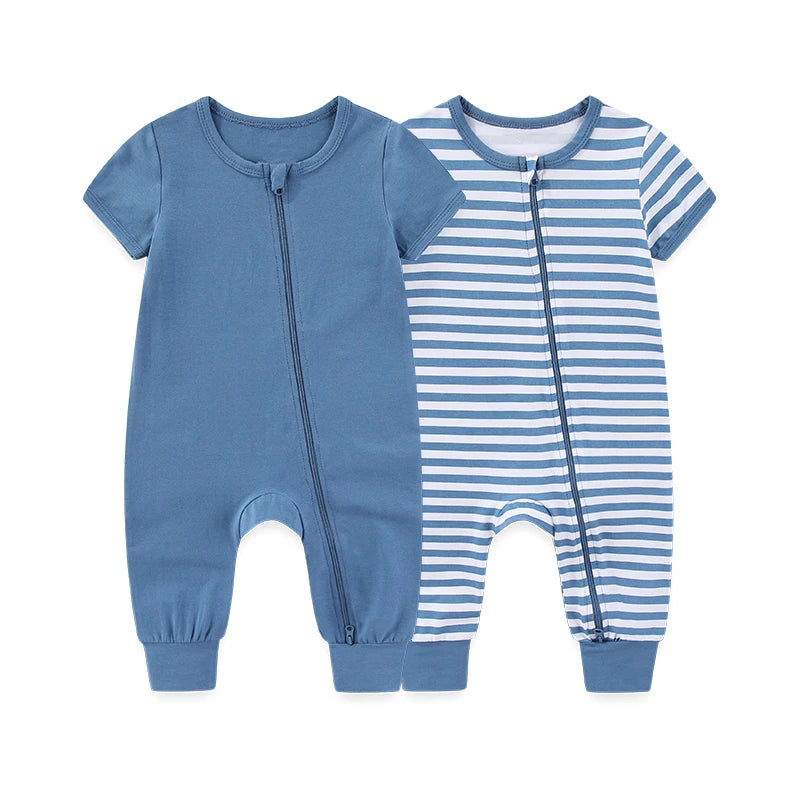 Summer Stripe Romper Set - Just Kidding Store
