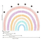 Watercolor Rainbow Fabric Wall Sticker - Just Kidding Store