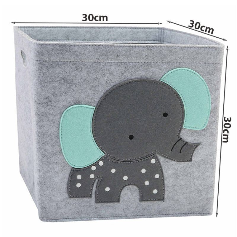 Felt Storage Box - Cube Toys Organizer - Just Kidding Store