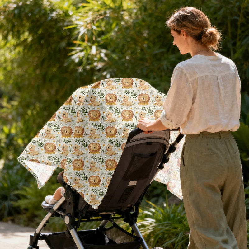 Cotton Bamboo Oversized Swaddle Blanket - Just Kidding Store