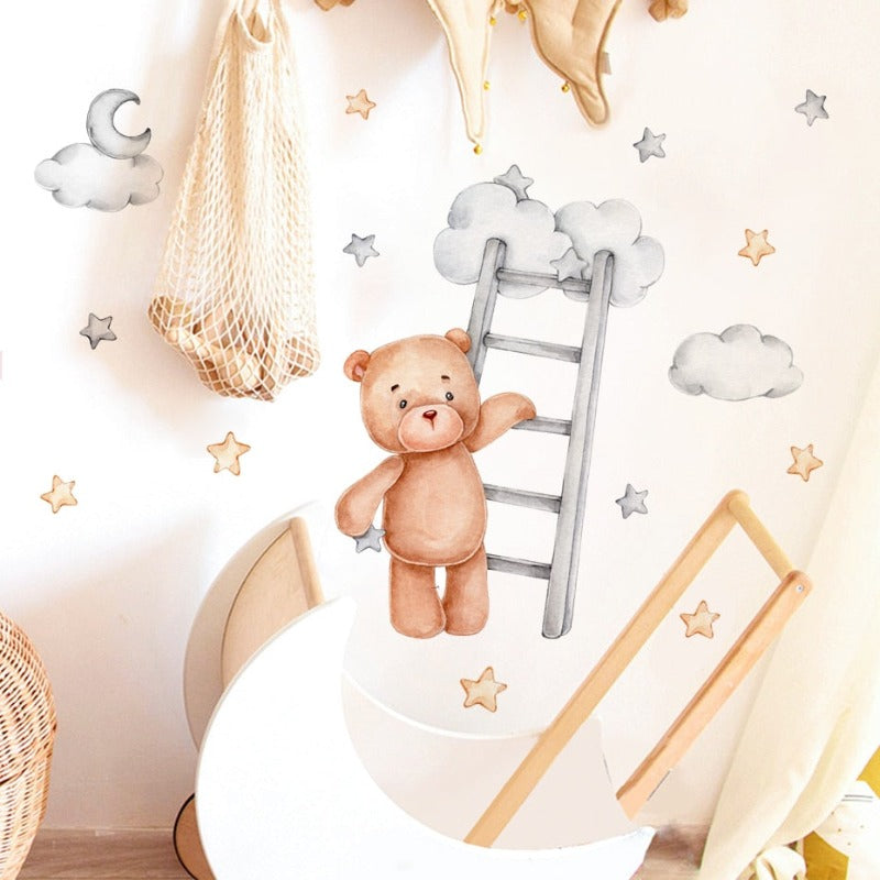 Cloud Teddy Bear Wall Decal - Just Kidding Store