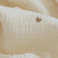 Embroidered Muslin Swaddle -  Baby Blanket - Just Kidding Store