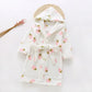 Plush Hooded Bathrobe - Kids Fleece Nightgown - Just Kidding Store