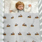 Brown Truck Cotton Knitted Baby Children Blanket - Just Kidding Store