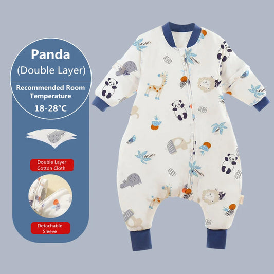 Split Leg Sleep Sack - Detachable Sleeve Sleeping Bag - 3 Thickness Option - Just Kidding Store