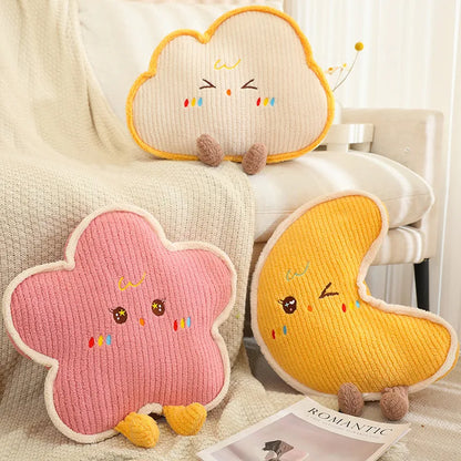 Cartoon Plush Pillow - Moon Star Cloud - Just Kidding Store