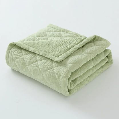 Premium Quilted Muslin Baby Blanket - Just Kidding Store