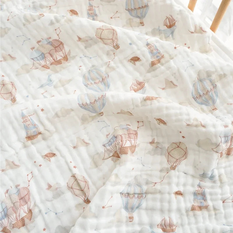 6 Layers Cotton Muslin Blanket - Just Kidding Store