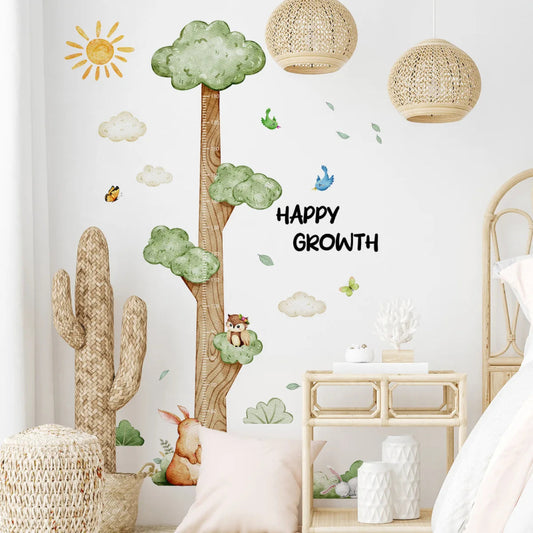 Happy Growth Height Measure Wall Sticker - Just Kidding Store