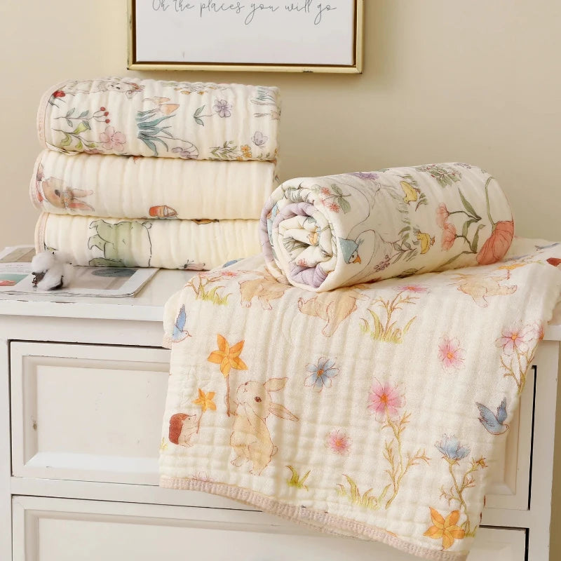 Double Layer Cotton Muslin Blanket - Just Kidding Store