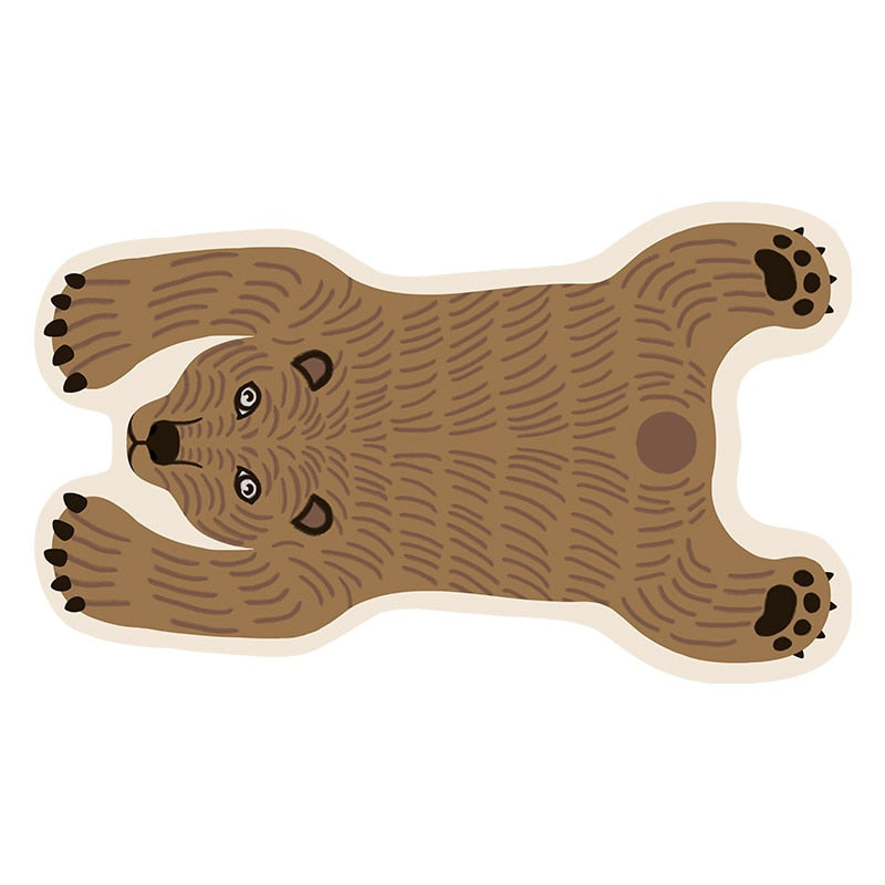 Bear Shaped Rug - Just Kidding store