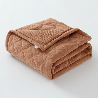 Premium Quilted Muslin Baby Blanket - Just Kidding Store