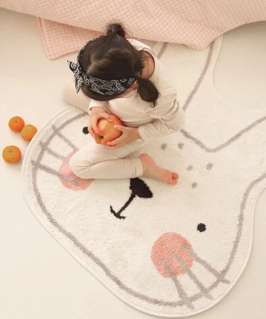 White Bunny Non-Slip Rug - Just Kidding Store