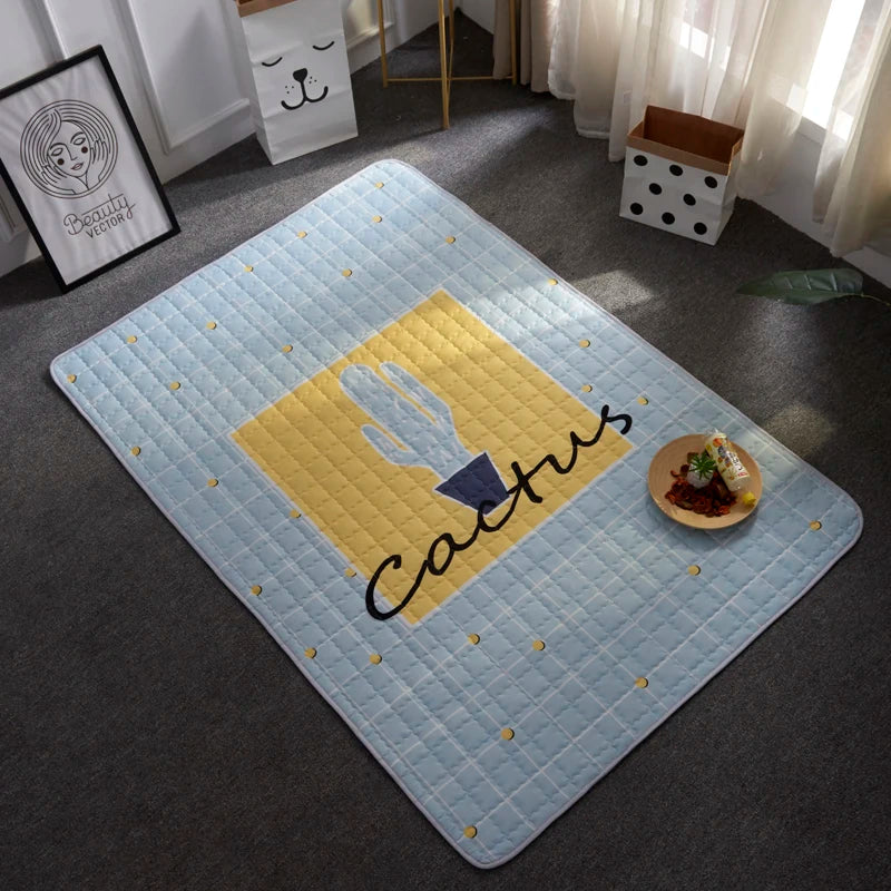 Oversized Quilted Play Mat - Waterproof Anti Skid Carpet - Just Kidding Store