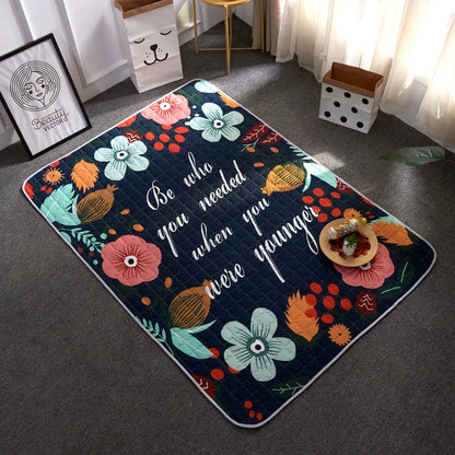 Oversized Quilted Play Mat - Waterproof Anti Skid Carpet - Just Kidding Store