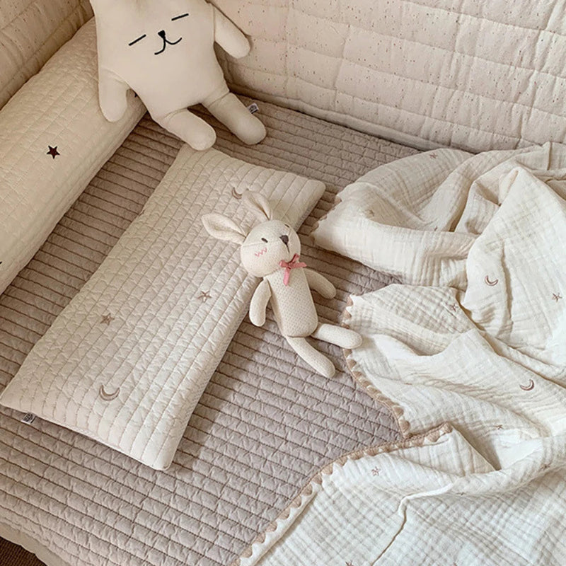 Embroidered Flat Baby Nursery Pillow - Just Kidding Store