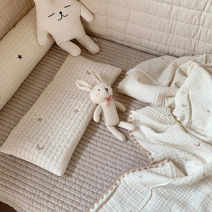 Embroidered Flat Baby Nursery Pillow - Just Kidding Store