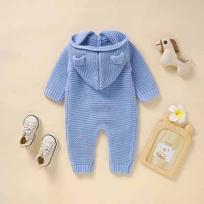 Hooded Knitted Jumpsuit