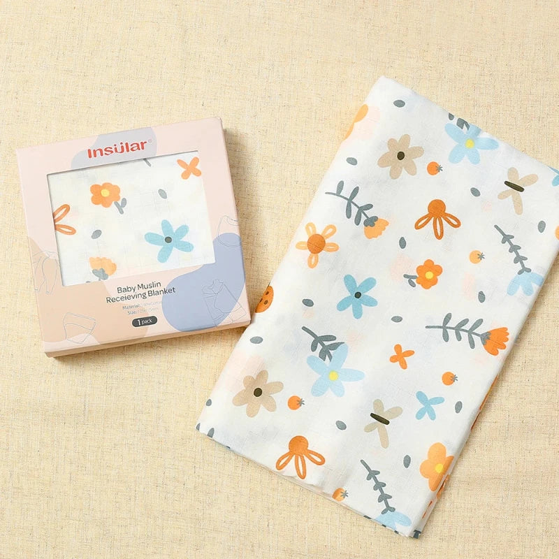 Double Layer Cotton Gauze Muslin Baby Blanket - Just Kidding Store
